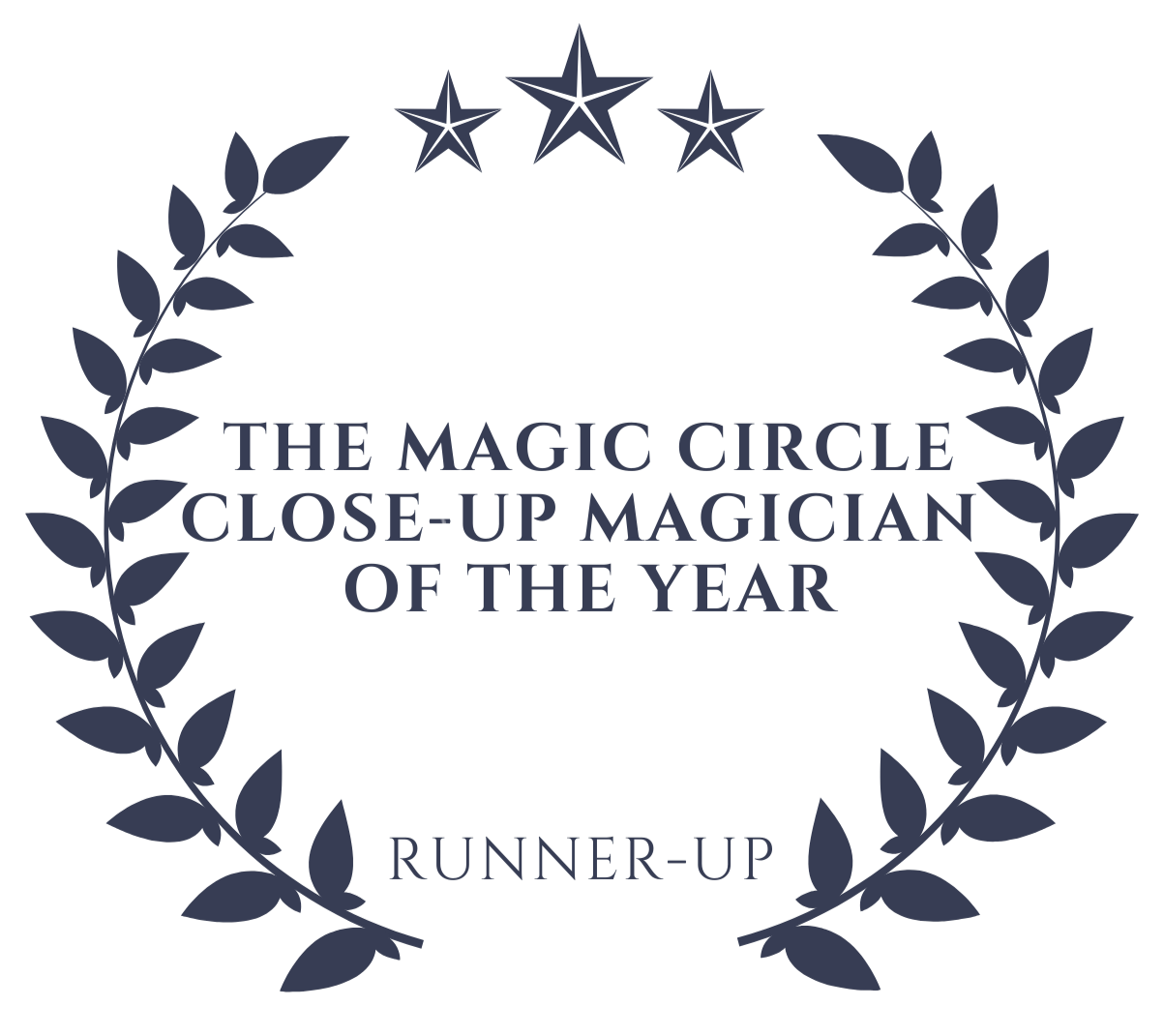 The Magic Circle close-up magician of the year - runner-up